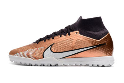 Nike Air Zoom Mercurial Superfly 9 Elite TF High-Tops Football Shoes - Gold/White/Black