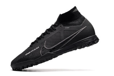 Nike Air Zoom Mercurial Superfly 9 Elite TF High-Tops Football Shoes - Black/White/Yellow