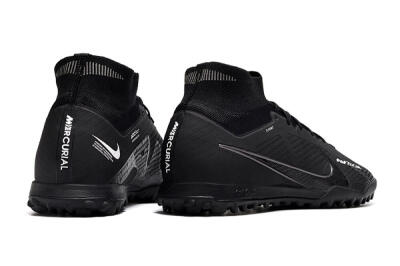 Nike Air Zoom Mercurial Superfly 9 Elite TF High-Tops Football Shoes - Black/White/Yellow