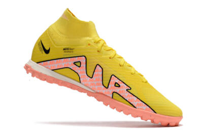 Nike Air Zoom Mercurial Superfly 9 Elite TF High-Tops Football Shoes - Yellow/Pink/Black