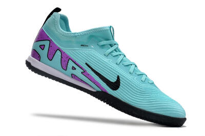 Nike Air Zoom Mercurial Vapor 15 Pro IC Low-Tops Football Shoes - Jade/Black/Purple