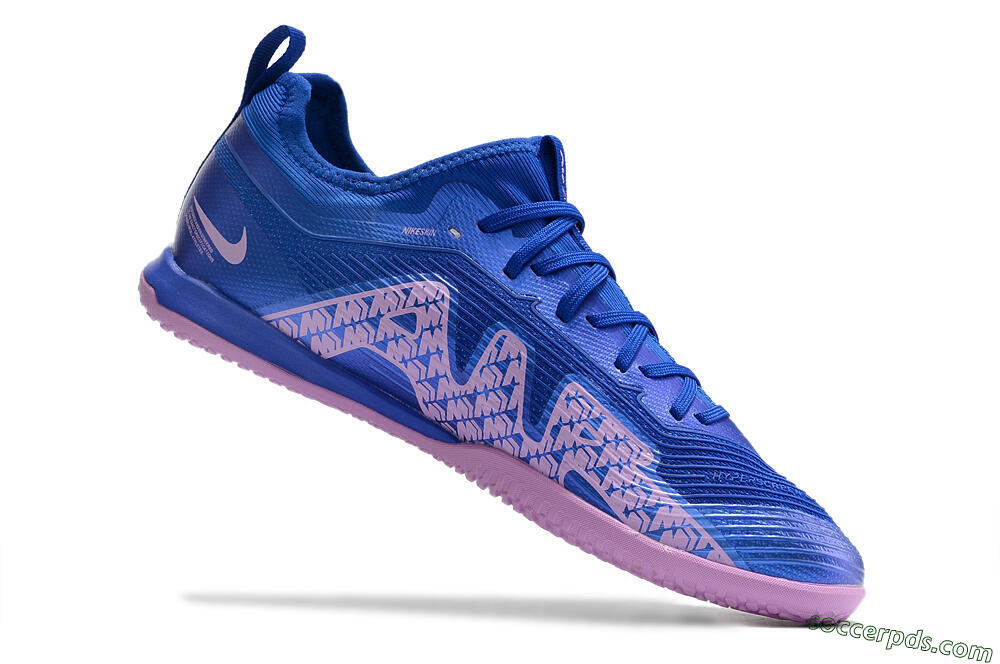 Nike Air Zoom Mercurial Vapor 15 Pro IC Low-Tops Football Shoes - Blue/Pink 4