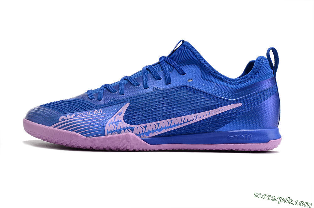 Nike Air Zoom Mercurial Vapor 15 Pro IC Low-Tops Football Shoes - Blue/Pink 2