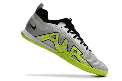 Nike Air Zoom Mercurial Vapor 15 Pro IC Low-Tops Football Shoes - Silver/Yellow/Black