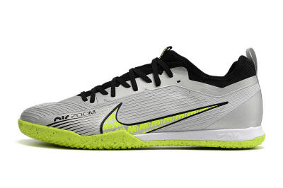 Nike Air Zoom Mercurial Vapor 15 Pro IC Low-Tops Football Shoes - Silver/Yellow/Black
