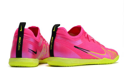 Nike Air Zoom Mercurial Vapor 15 Pro IC Low-Tops Football Shoes - Pink/Yellow/Black