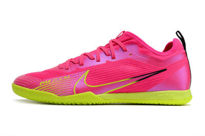 Nike Air Zoom Mercurial Vapor 15 Pro IC Low-Tops Football Shoes - Pink/Yellow/Black