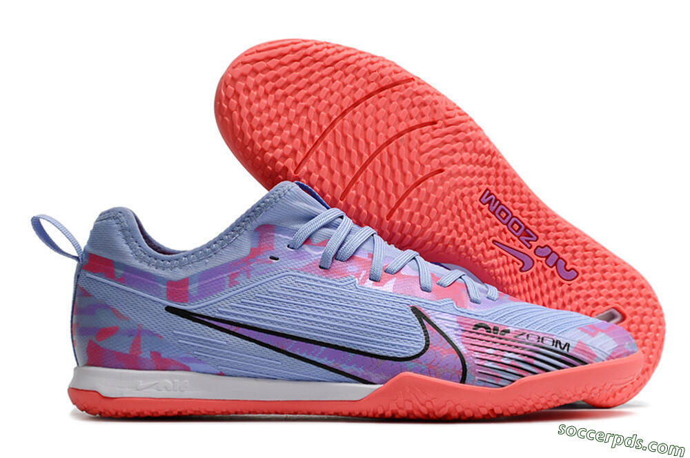 Nike Air Zoom Mercurial Vapor 15 Pro IC Low-Tops Football Shoes - Blue/Purple/Red 1