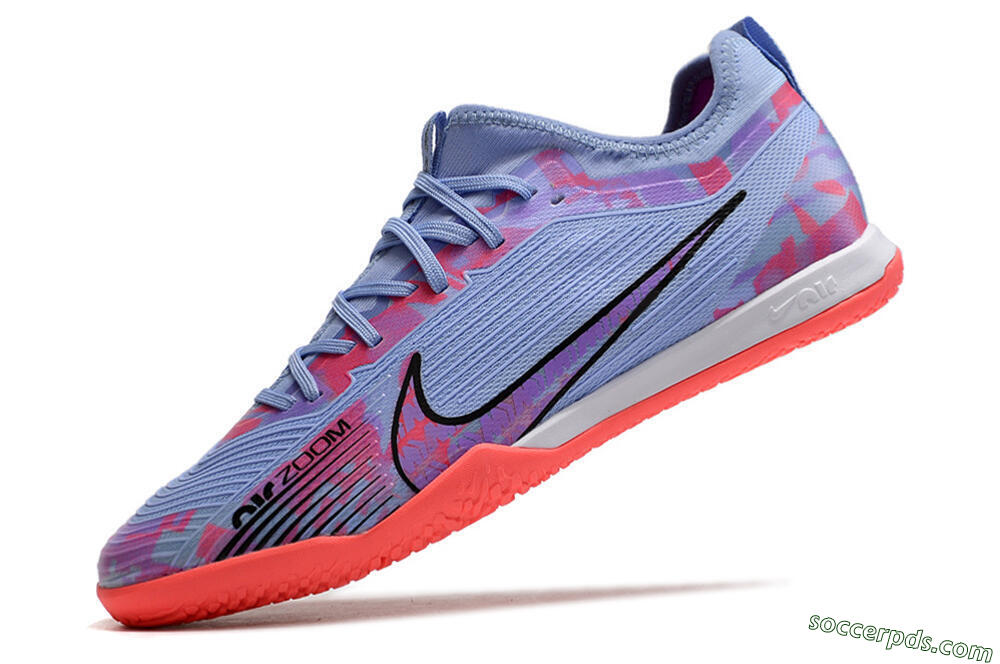 Nike Air Zoom Mercurial Vapor 15 Pro IC Low-Tops Football Shoes - Blue/Purple/Red 5