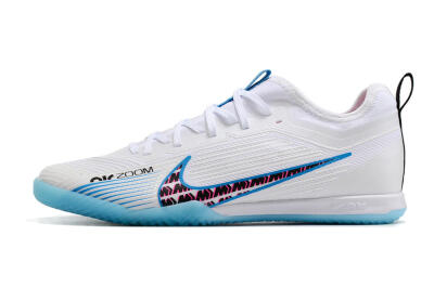 Nike Air Zoom Mercurial Vapor 15 Pro IC Low-Tops Football Shoes - White/Blue/Pink
