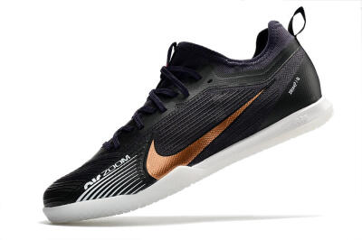 Nike Air Zoom Mercurial Vapor 15 Pro IC Low-Tops Football Shoes - Black/Gold/White