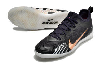 Nike Air Zoom Mercurial Vapor 15 Pro IC Low-Tops Football Shoes - Black/Gold/White
