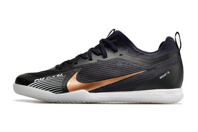 Nike Air Zoom Mercurial Vapor 15 Pro IC Low-Tops Football Shoes - Black/Gold/White