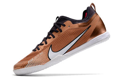 Nike Air Zoom Mercurial Vapor 15 Pro IC Low-Tops Football Shoes - Gold/White/Black