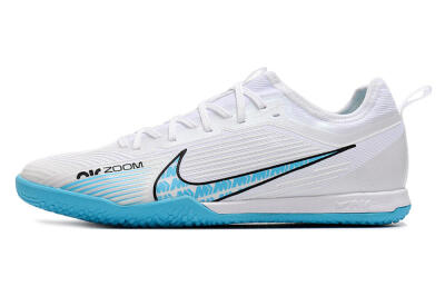 Nike Air Zoom Mercurial Vapor 15 Pro IC Low-Tops Football Shoes - White/Blue/Black
