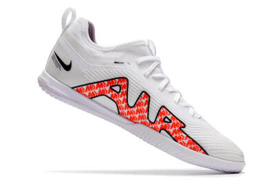 Nike Air Zoom Mercurial Vapor 15 Pro IC Low-Tops Football Shoes - White/Black/Red
