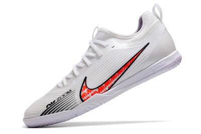 Nike Air Zoom Mercurial Vapor 15 Pro IC Low-Tops Football Shoes - White/Black/Red