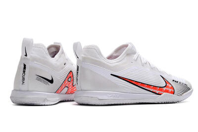 Nike Air Zoom Mercurial Vapor 15 Pro IC Low-Tops Football Shoes - White/Black/Red