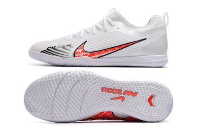 Nike Air Zoom Mercurial Vapor 15 Pro IC Low-Tops Football Shoes - White/Black/Red