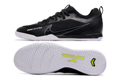 Nike Air Zoom Mercurial Vapor 15 Pro IC Low-Tops Football Shoes - Black/White/Yellow