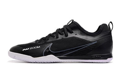 Nike Air Zoom Mercurial Vapor 15 Pro IC Low-Tops Football Shoes - Black/White/Yellow