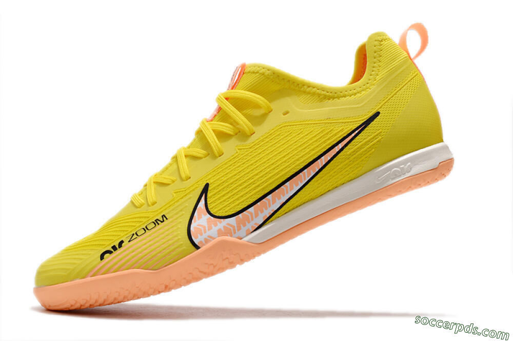 Nike Air Zoom Mercurial Vapor 15 Pro IC Low-Tops Football Shoes - Yellow/Pink/Black 5