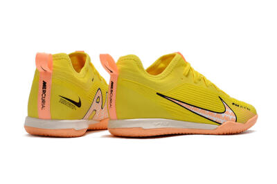 Nike Air Zoom Mercurial Vapor 15 Pro IC Low-Tops Football Shoes - Yellow/Pink/Black