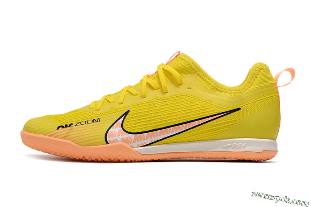 Nike Air Zoom Mercurial Vapor 15 Pro IC Low-Tops Football Shoes - Yellow/Pink/Black 2