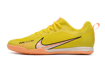 Nike Air Zoom Mercurial Vapor 15 Pro IC Low-Tops Football Shoes - Yellow/Pink/Black