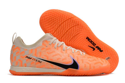 Nike Air Zoom Mercurial Vapor 15 Pro IC Low-Tops Football Shoes - Orange/Purple/Black