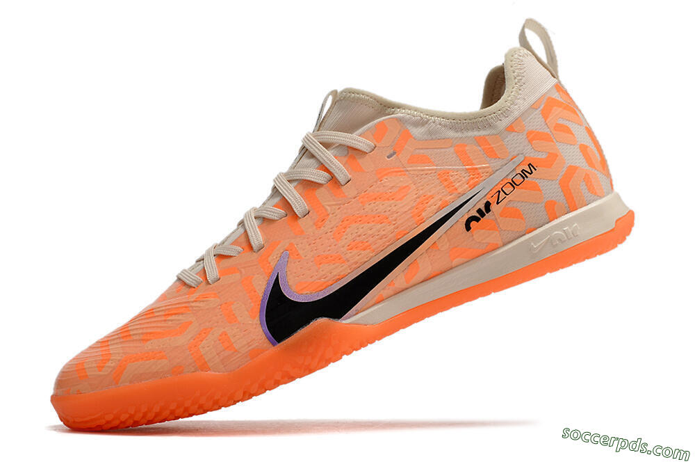 Nike Air Zoom Mercurial Vapor 15 Pro IC Low-Tops Football Shoes - Orange/Purple/Black 5