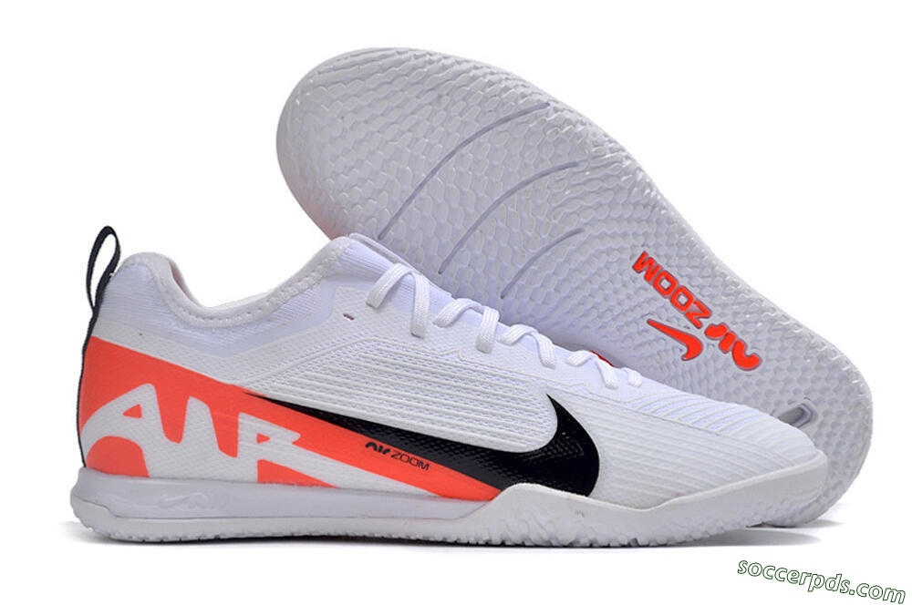 Nike Air Zoom Mercurial Vapor 15 Pro IC Low-Tops Football Shoes - White/Black/Red 1