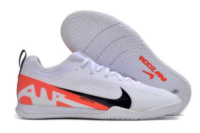 Nike Air Zoom Mercurial Vapor 15 Pro IC Low-Tops Football Shoes - White/Black/Red