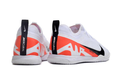 Nike Air Zoom Mercurial Vapor 15 Pro IC Low-Tops Football Shoes - White/Black/Red