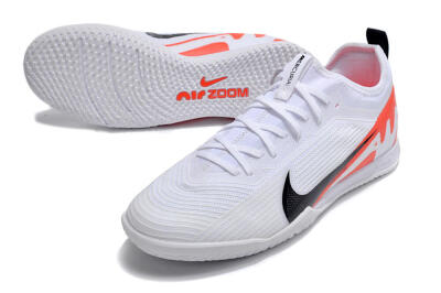 Nike Air Zoom Mercurial Vapor 15 Pro IC Low-Tops Football Shoes - White/Black/Red