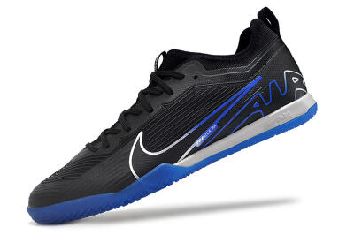 Nike Air Zoom Mercurial Vapor 15 Pro IC Low-Tops Football Shoes - Black/Silver/Blue