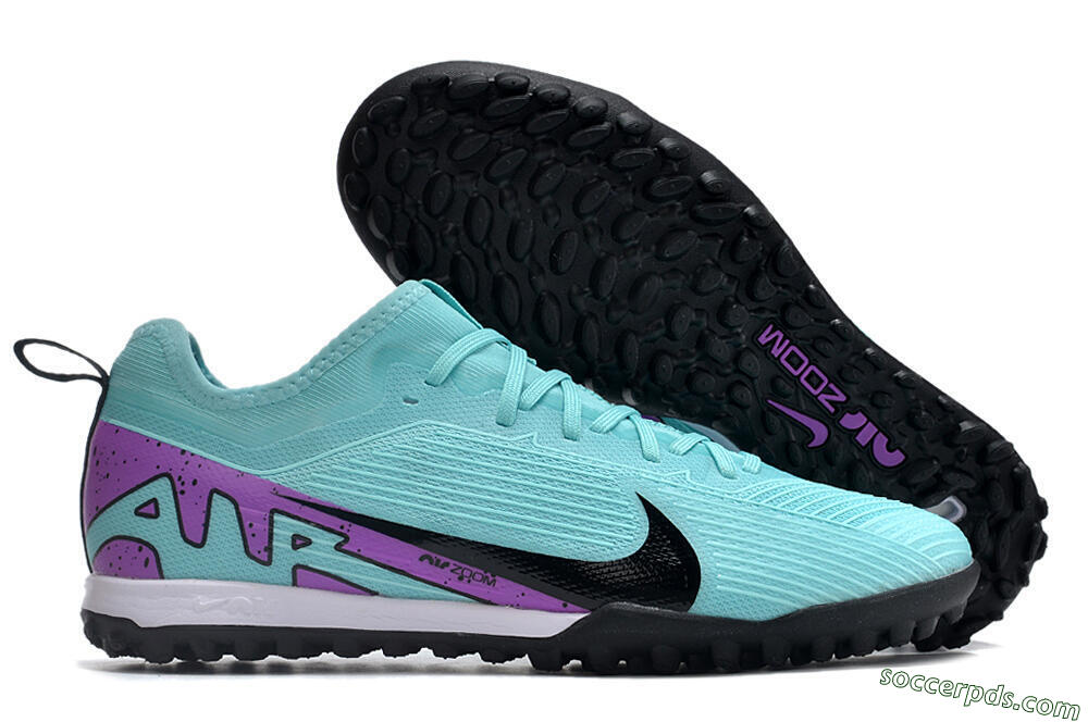 Nike Air Zoom Mercurial Vapor 15 Pro TF Low-Tops Football Shoes - Blue/Black/Purple 1