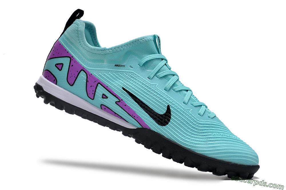 Nike Air Zoom Mercurial Vapor 15 Pro TF Low-Tops Football Shoes - Blue/Black/Purple 4