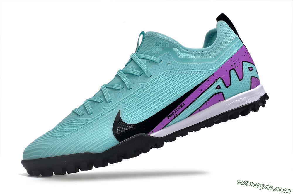 Nike Air Zoom Mercurial Vapor 15 Pro TF Low-Tops Football Shoes - Blue/Black/Purple 5