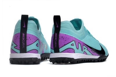 Nike Air Zoom Mercurial Vapor 15 Pro TF Low-Tops Football Shoes - Blue/Black/Purple