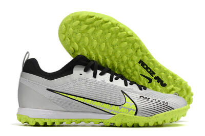 Nike Air Zoom Mercurial Vapor 15 Pro TF Low-Tops Football Shoes - Silver/Yellow/Black