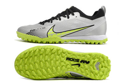 Nike Air Zoom Mercurial Vapor 15 Pro TF Low-Tops Football Shoes - Silver/Yellow/Black