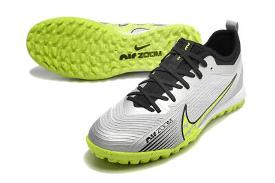 Nike Air Zoom Mercurial Vapor 15 Pro TF Low-Tops Football Shoes - Silver/Yellow/Black