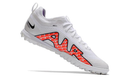Nike Air Zoom Mercurial Vapor 15 Pro TF Low-Tops Football Shoes - White/Black/Red