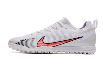 Nike Air Zoom Mercurial Vapor 15 Pro TF Low-Tops Football Shoes - White/Black/Red