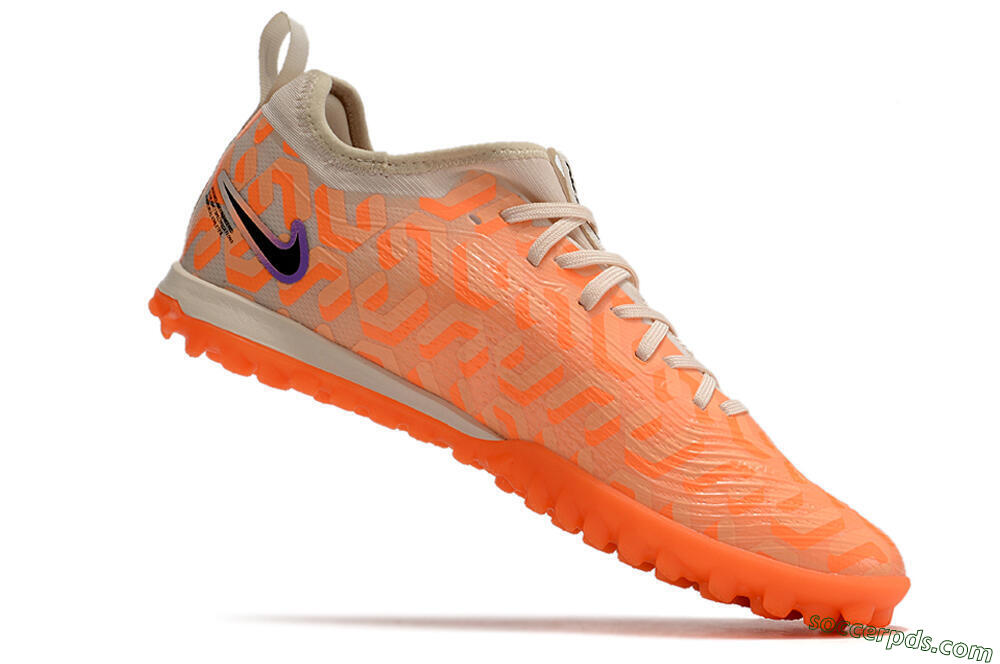 Nike Air Zoom Mercurial Vapor 15 Pro TF Low-Tops Football Shoes - Orange/Purple/Black 4