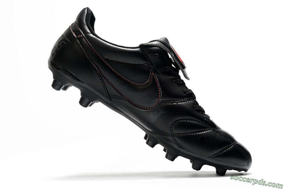 Nike Premier 2.0 FG Low-Tops Football Boots - Black/Red 4