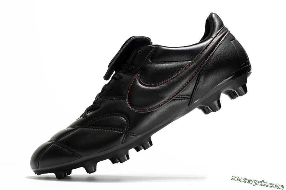 Nike Premier 2.0 FG Low-Tops Football Boots - Black/Red 5