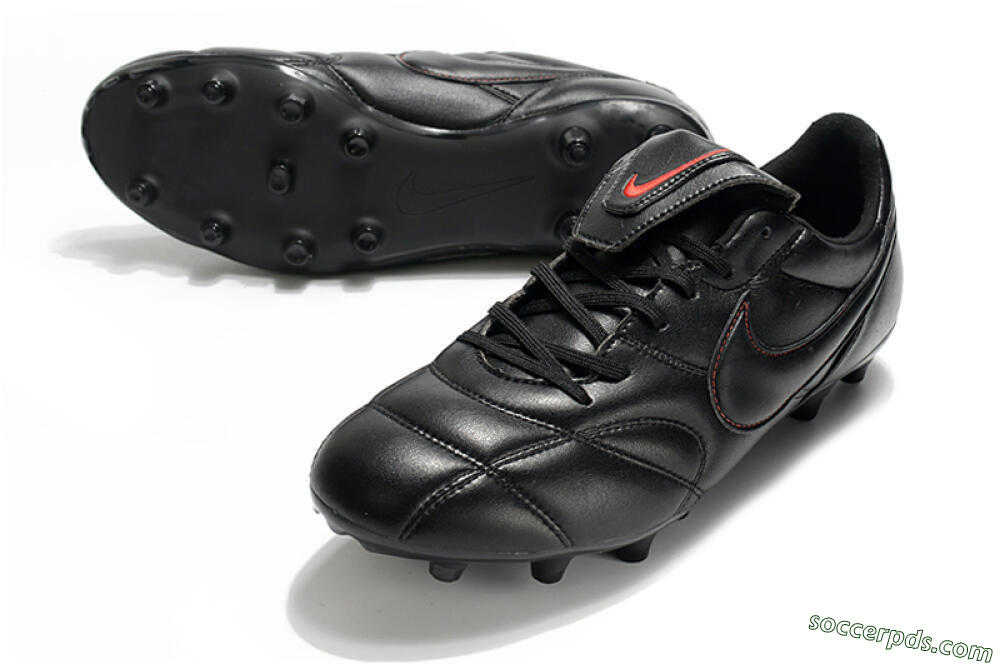 Nike Premier 2.0 FG Low-Tops Football Boots - Black/Red 3