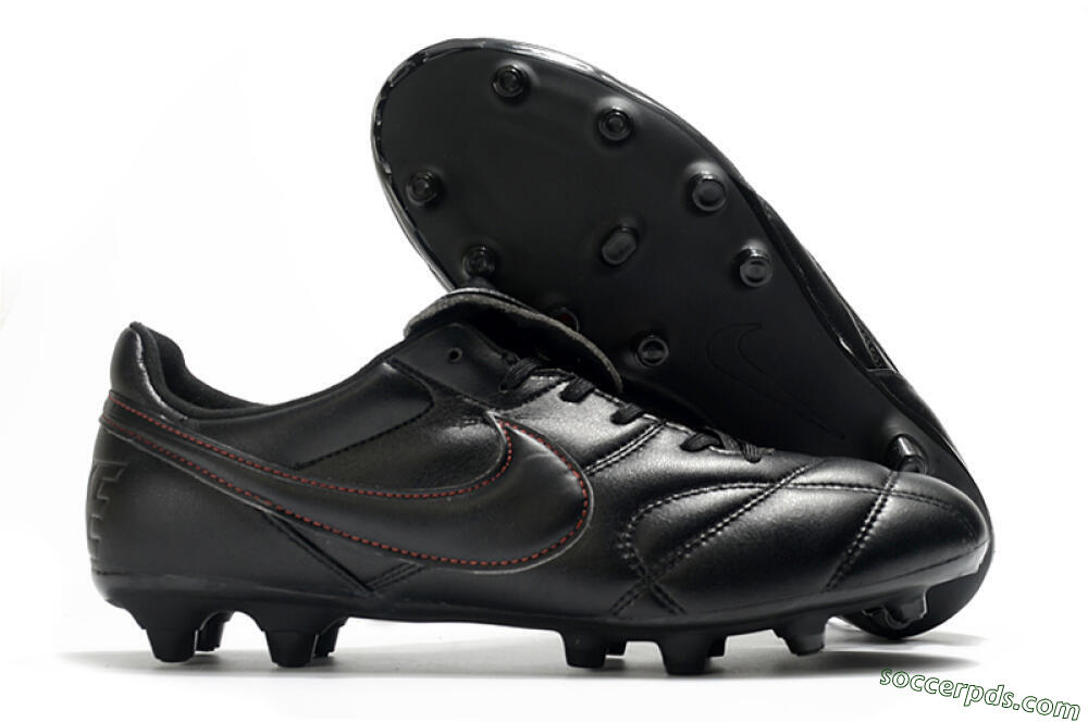 Nike Premier 2.0 FG Low-Tops Football Boots - Black/Red 1